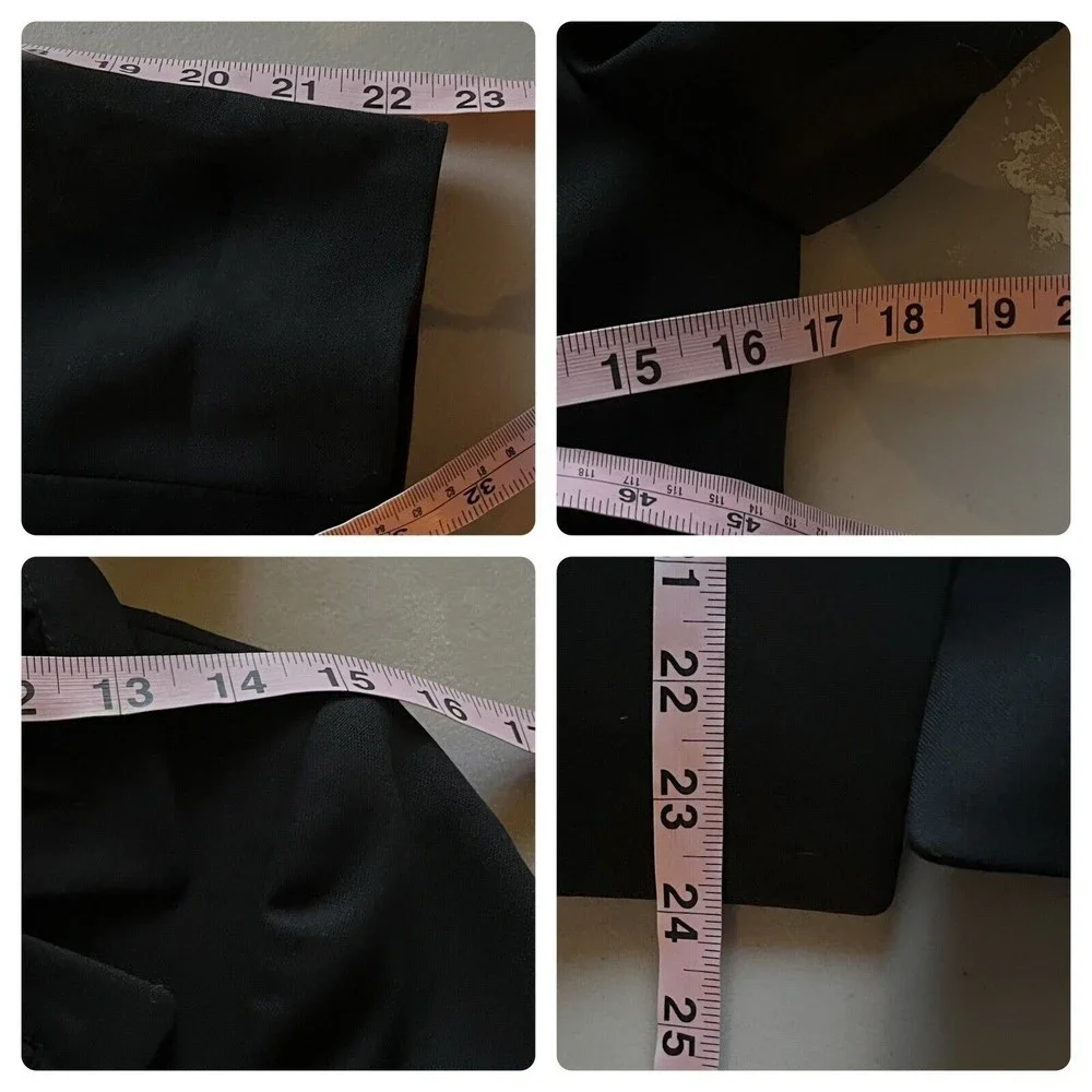 Tahari ASL Black Button Up Womens Blazer Jacket Petite 4P Business Casual - Picture 5 of 9
